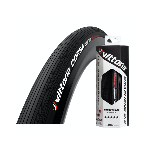 Neumático Vittoria 25-622 Corsa Control Kevlar Fold Full Black G