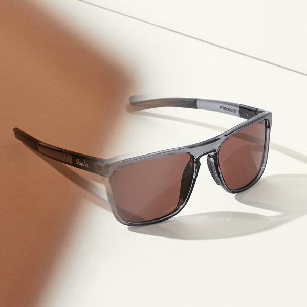 Rapha Classic Sunglasses Black Clear Gloss/Rose Lens